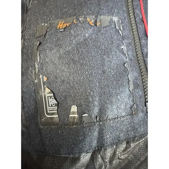 Hawke & Co Jacket Mens L Down Puffer Hooded Insulated Faux Fur Collar Full Zip - Picture 5 of 11